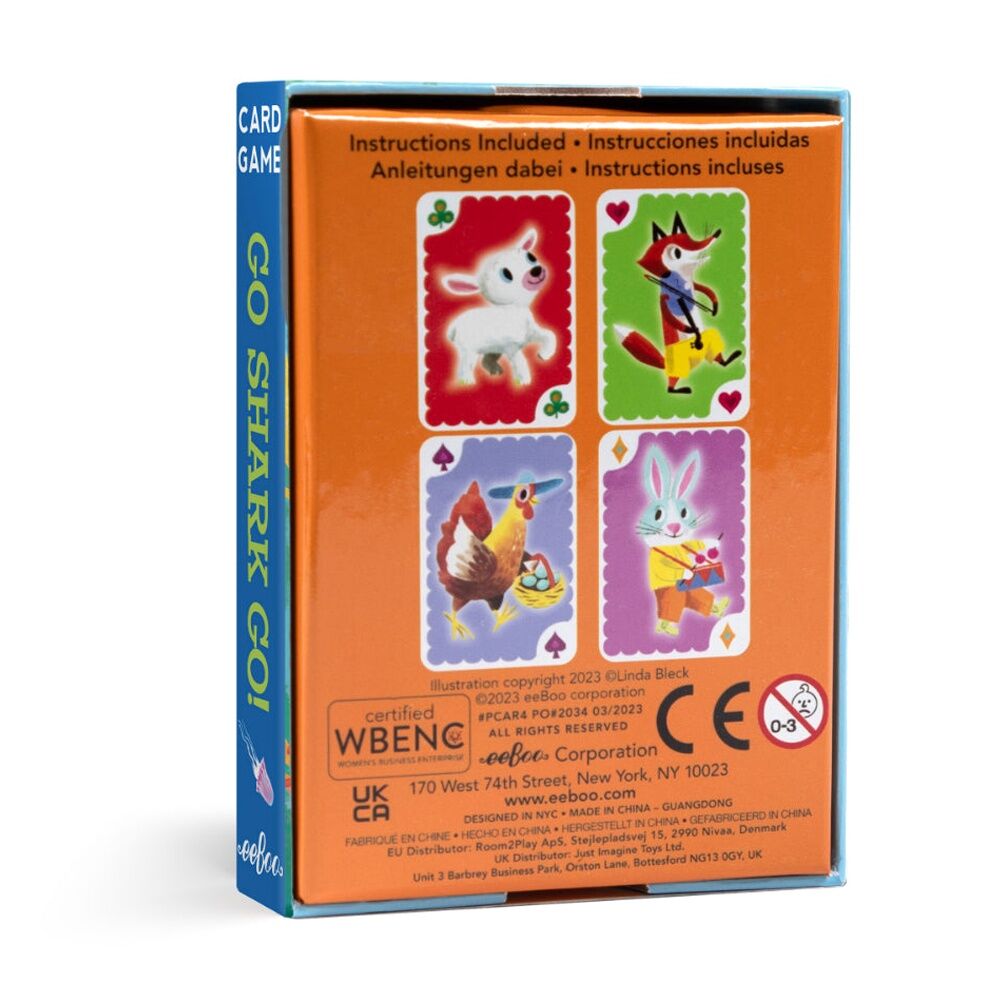 eeBoo Kids 5y+ Playing Cards Animal Rummy Strategic Memory Game