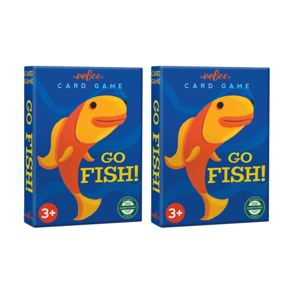2PK eeBoo Kids Playing Cards Go Fish Classic Memory Card Game 3y+