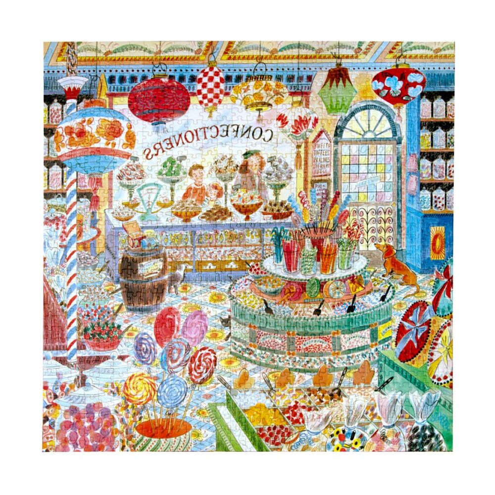 1000pc eeBoo Sweet Shoppe Puzzle Candy Store Scene Educational Play 8y+