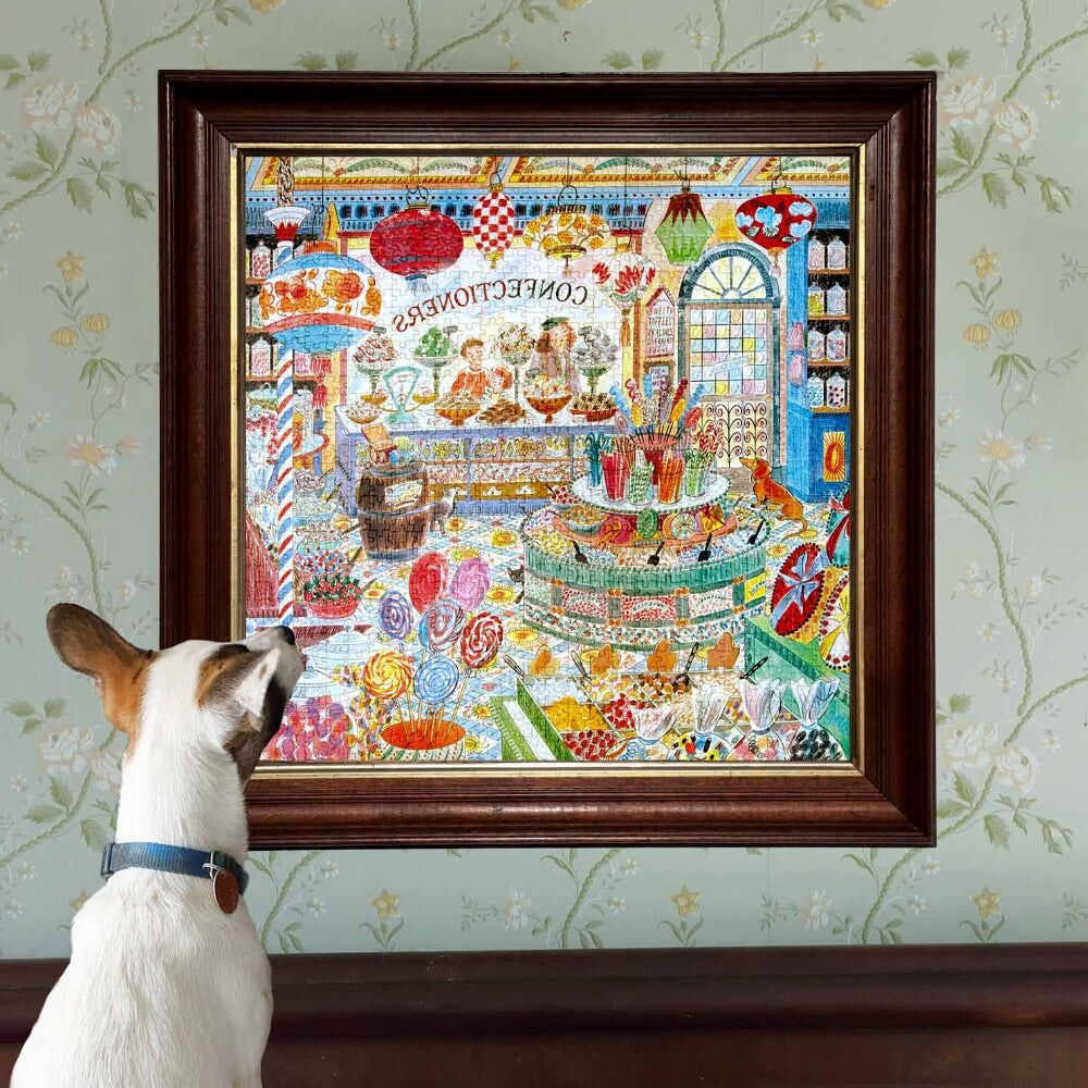 1000pc eeBoo Sweet Shoppe Puzzle Candy Store Scene Educational Play 8y+