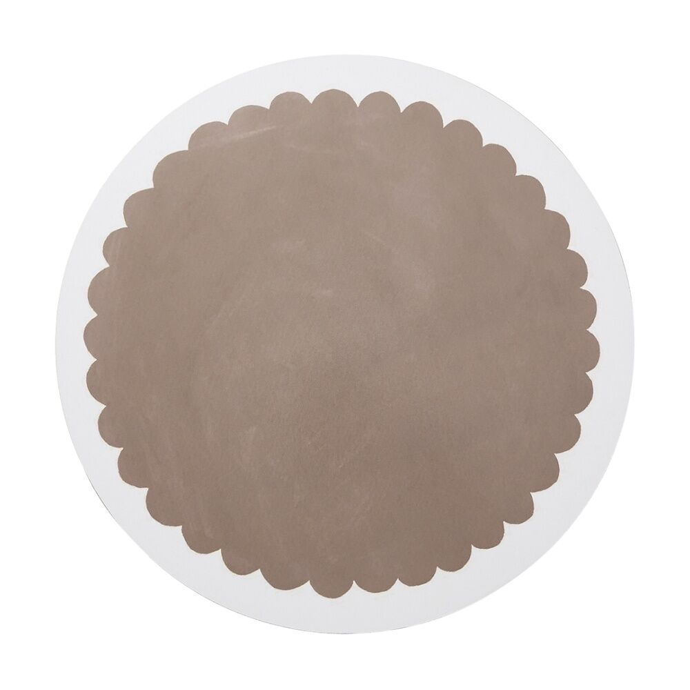 4pc Ecology Bloom Flower Shaped Circle Dinner Placemats W/ Cork Backing 33cm