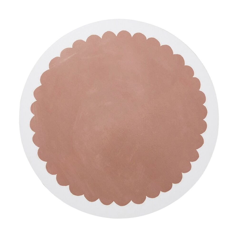 4pc Ecology Bloom Flower Shaped Circle Dinner Placemats W/ Cork Backing 33cm