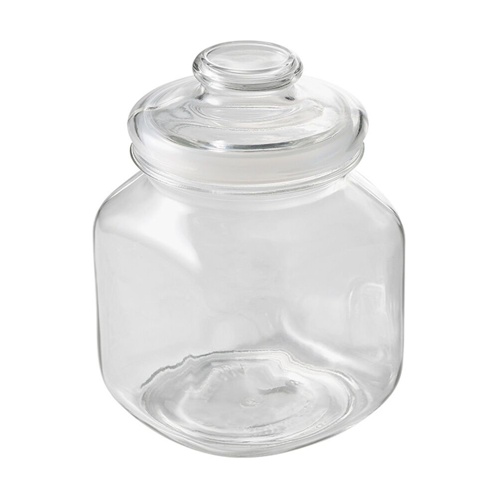 12PK Ecology Riserva Square Kitchen Pantry Jar With Airtight Lid 1.7L