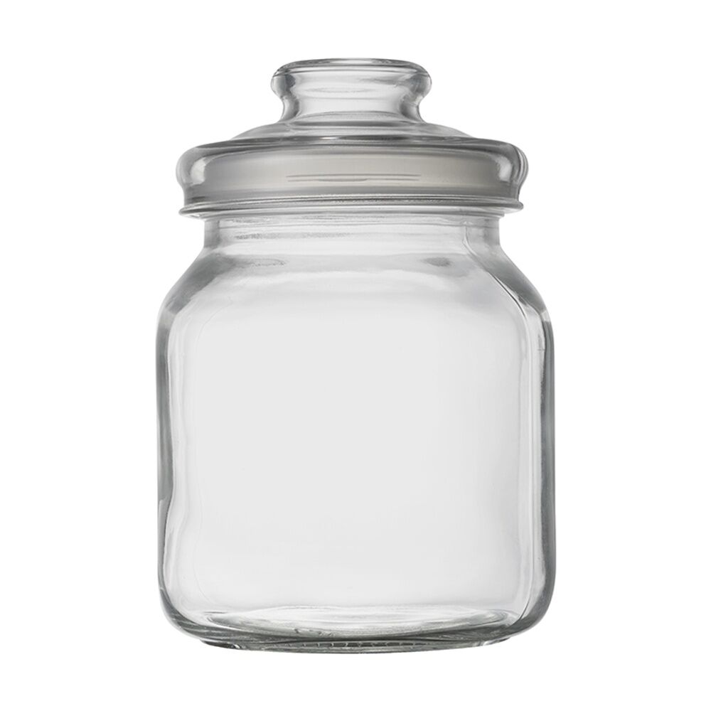 12PK Ecology Riserva Square Kitchen Pantry Jar With Airtight Lid 1.7L