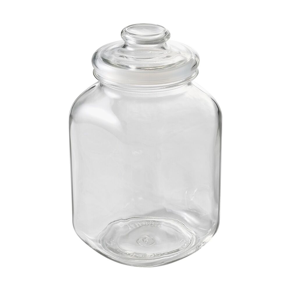 2PK Ecology Riserva Square Kitchen Pantry Jar With Airtight Lid 3.1L