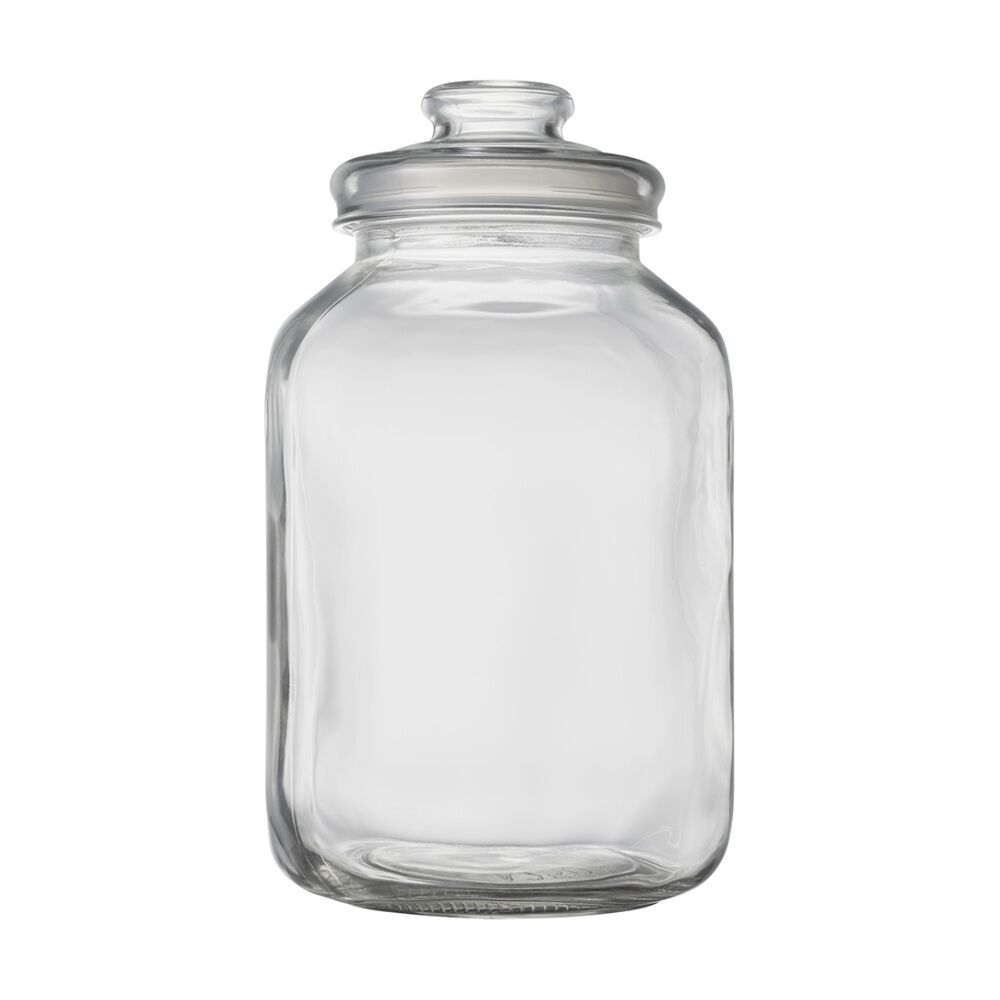 Ecology Riserva Square Kitchen Pantry Jar With Airtight Lid 4.5L