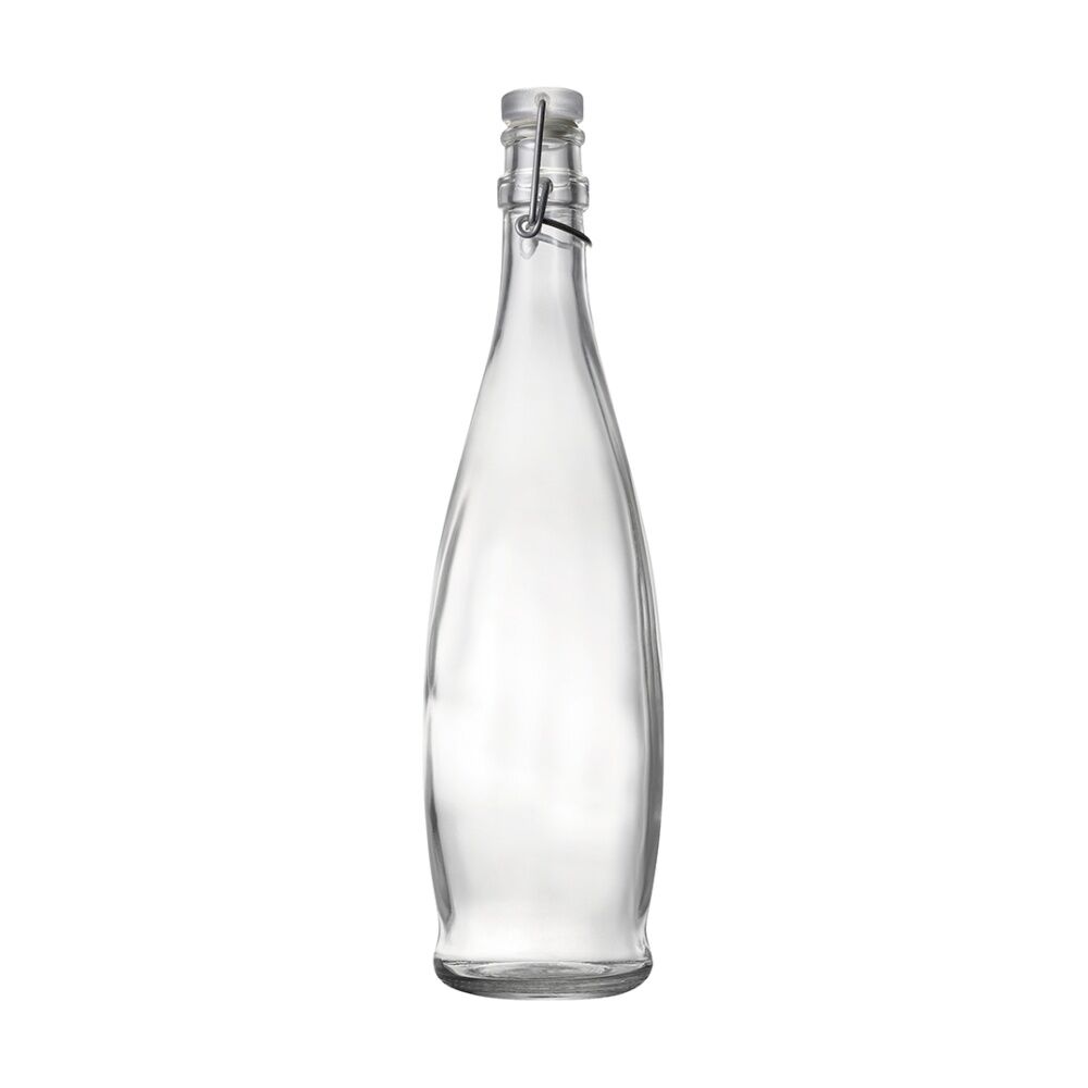 4PK Ecology Kitchen Essentials Glassware Water Bottle Glass 33x8cm 1L