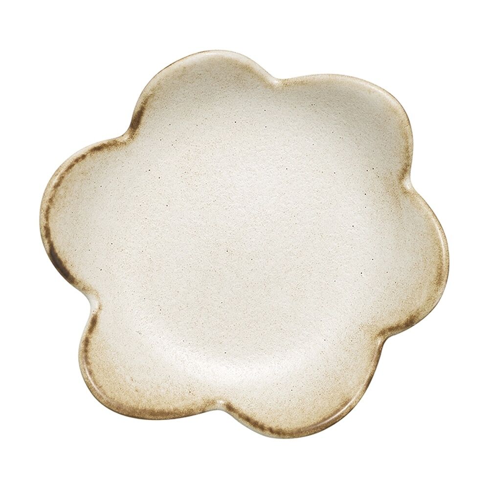 2x 3pc Ecology Floral Flower Silhouette Plates Set Cecile Stoneware