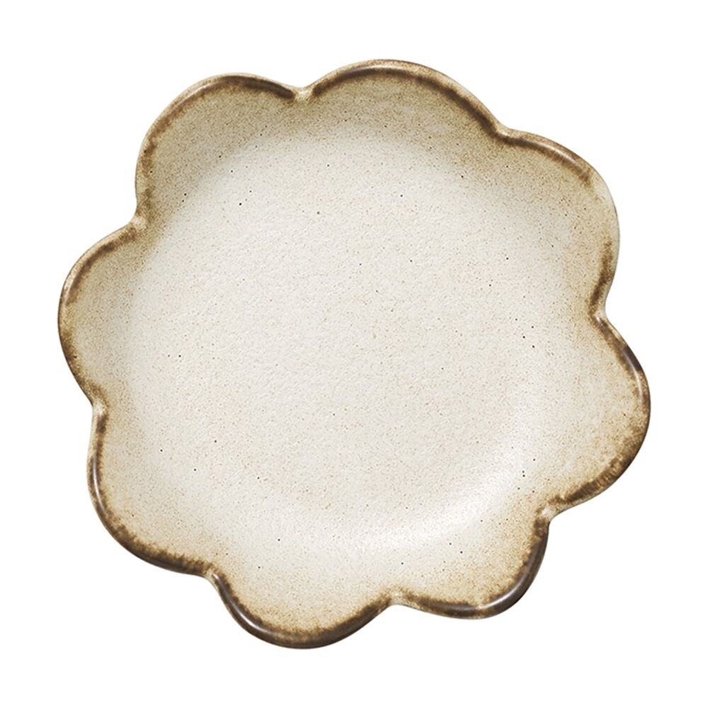 2x 3pc Ecology Floral Flower Silhouette Plates Set Cecile Stoneware