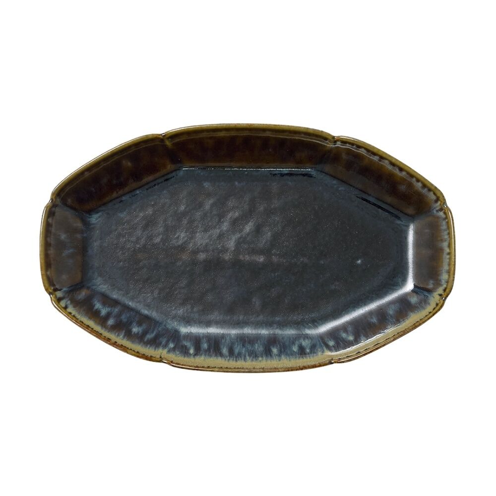 4PK Ecology Midnight Matte Glaze Gretta Oval Platter Serveware 26x15.5cm