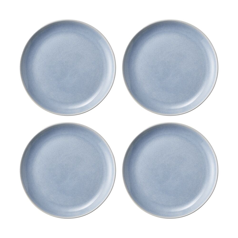 4PK Ecology Element Dinner Plate Sky Light Blue Stoneware 26.5cm