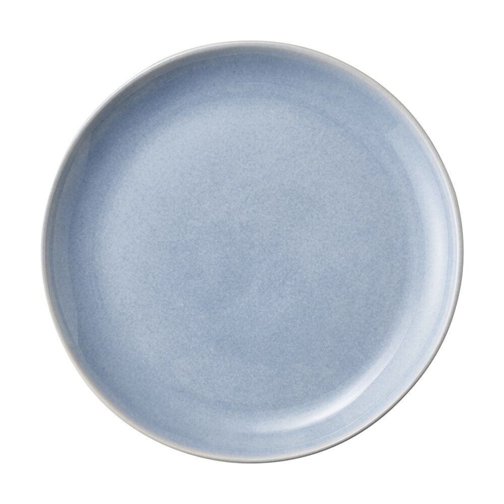 6PK Ecology Element Kitchen Side Plate Sky Light Blue Stoneware 20cm