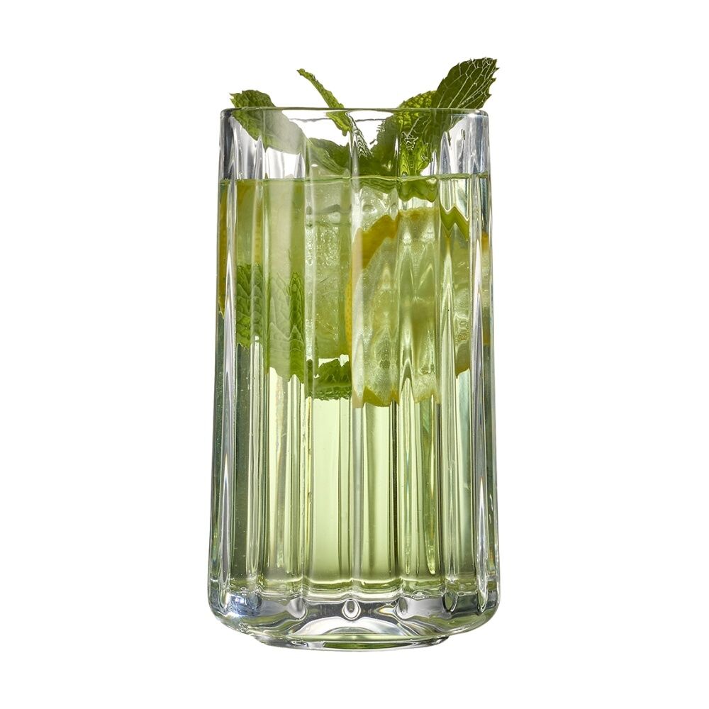 2x 4pc Ecology Lineaire Glass Hi Ball Tumbler Set Drinkware 320ml