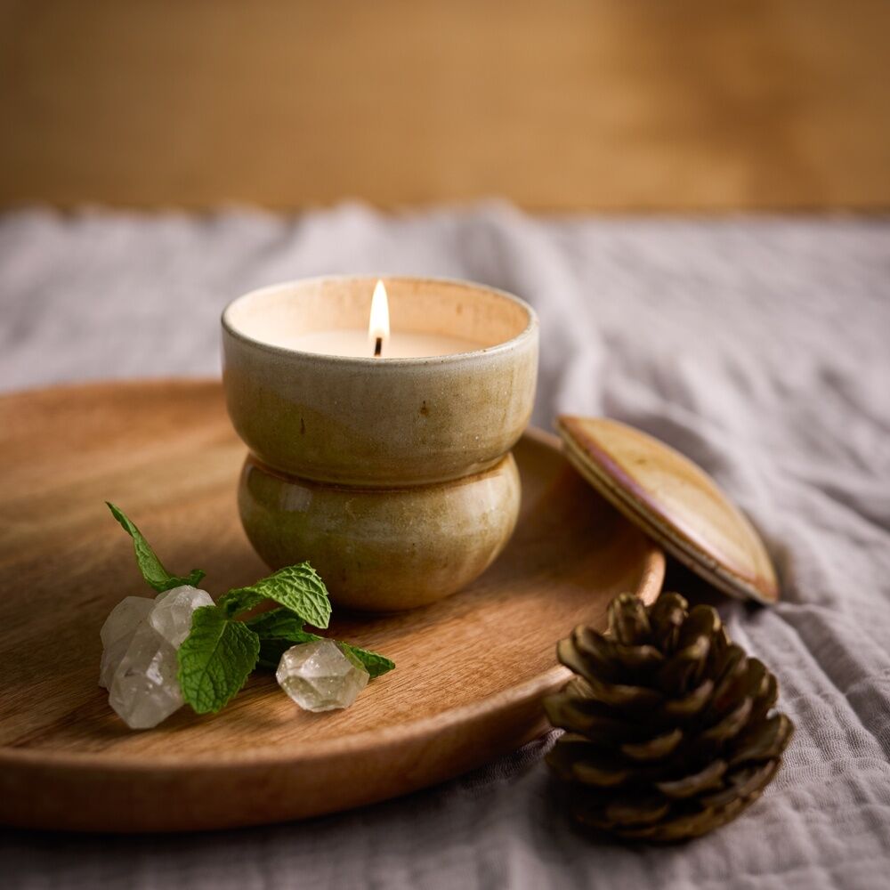 Ecology Alchemy Scented Candle Rainshadow Cedarwood & Smokey Wood 250g