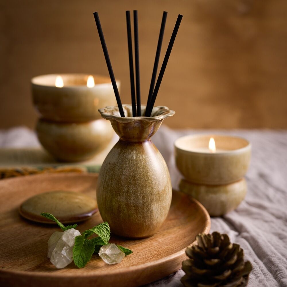 Ecology Alchemy Scented Candle Rainshadow Cedarwood & Smokey Wood 250g