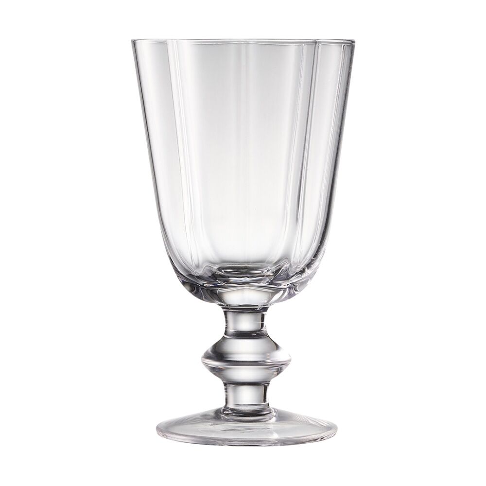 4pc Ecology Ellery Glass Goblet Set Fluted Stemmed Drinkware 300ml