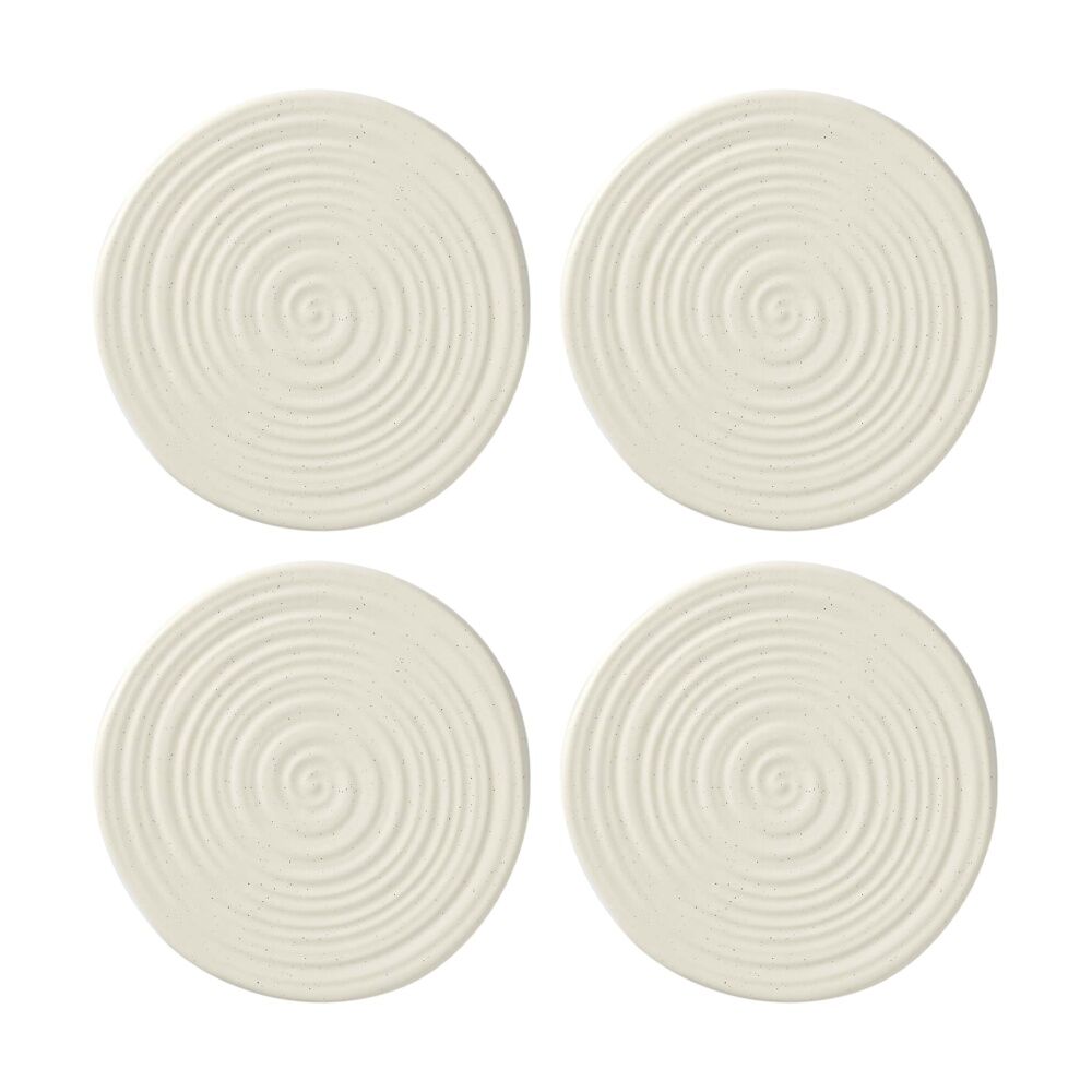 4PK Ecology Ottawa Stoneware Round Trivet Kitchen Accessory Calico 18.5cm