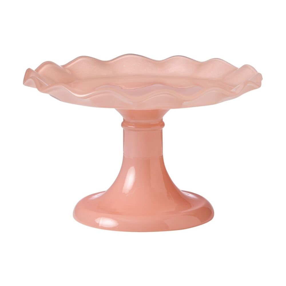 Ecology Ruffle Glass Cake Stand High Gloss Serveware Petal 33x12.5cm