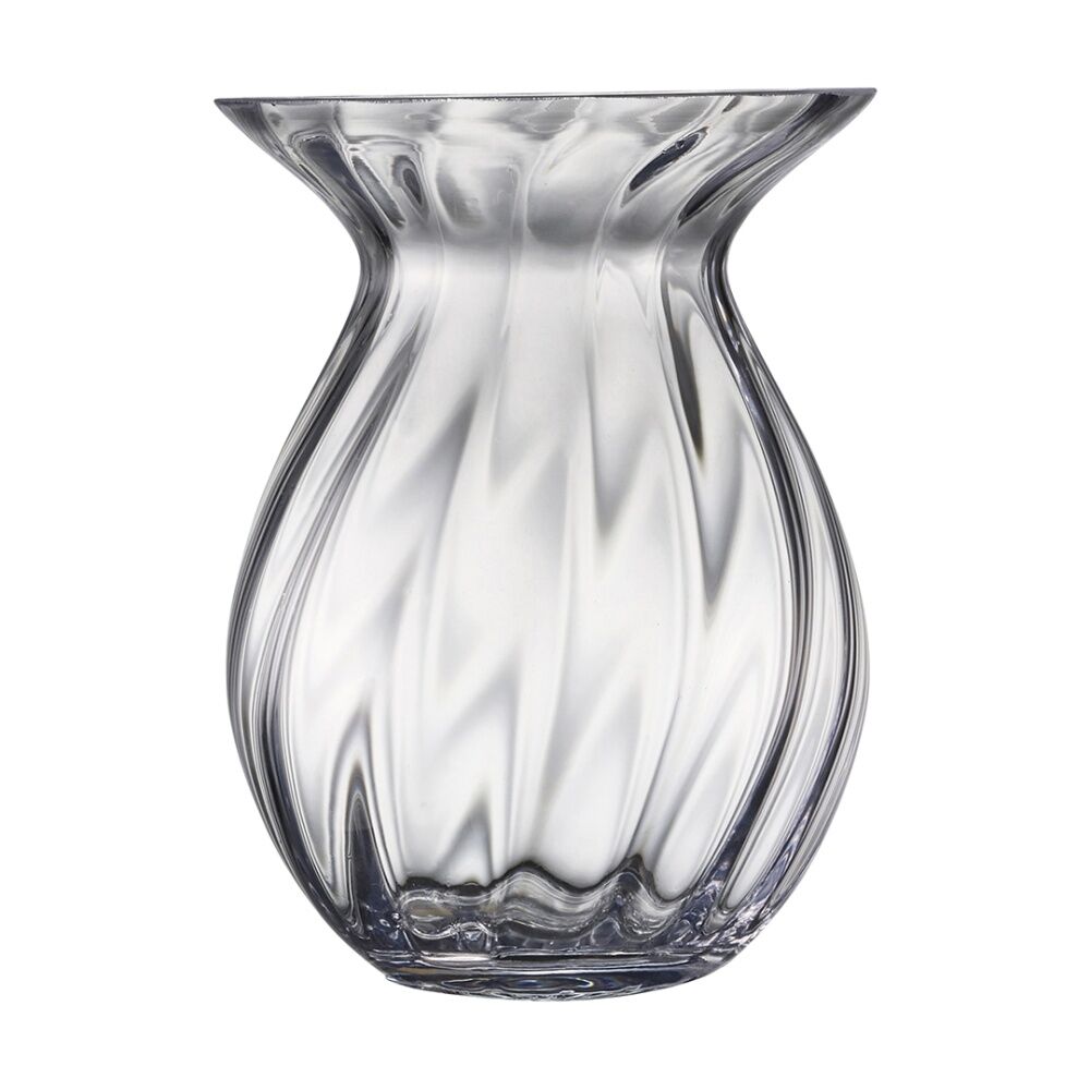 2PK Ecology Fleur Posy Optic Vase Soda Lime Glass Home Decor 20cm