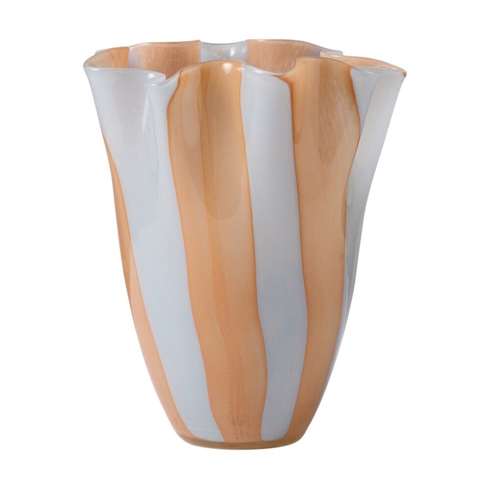 2PK Ecology Horizon Vase Soda Lime Glass Contemporary Home Decor 24cm