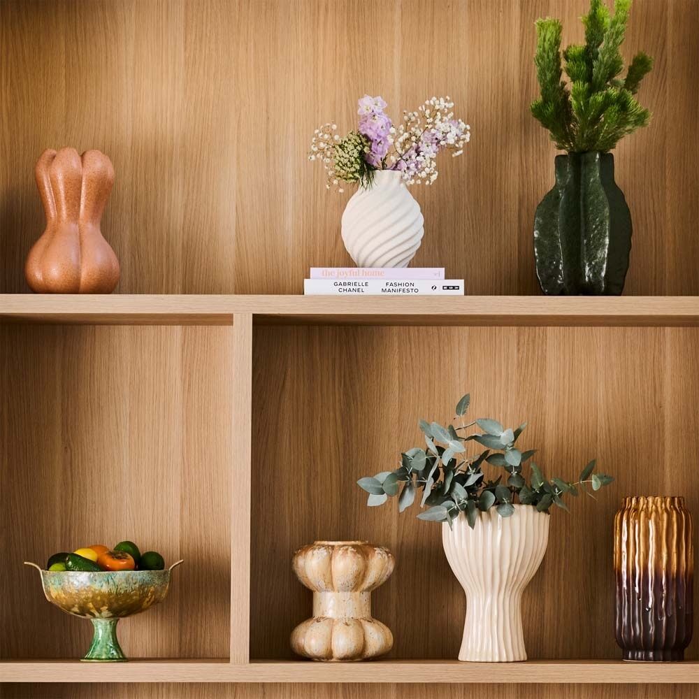 Ecology Dune Ceramic Vase Contemporary Sculptural Home Decor 16x20cm