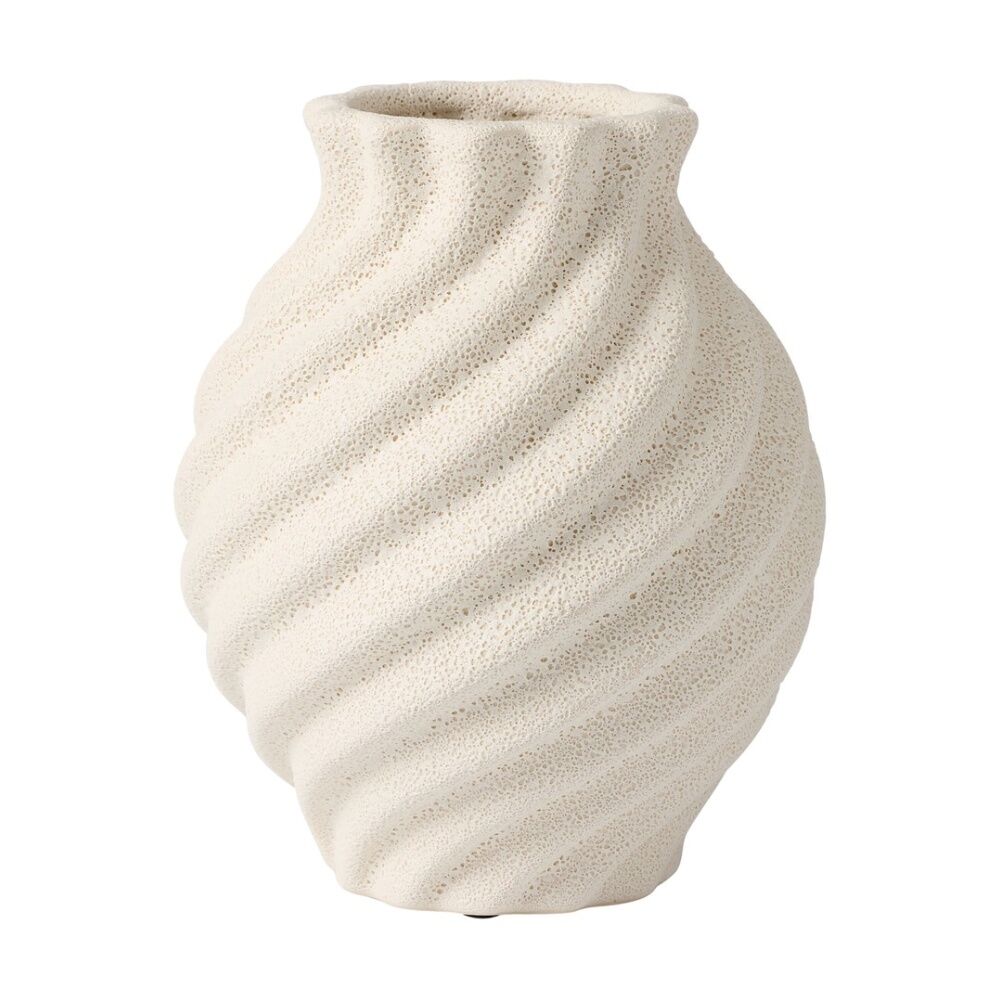 Ecology Loam Ceramic Vase Coastal Minimalist Home Decor 16.3x20.3cm