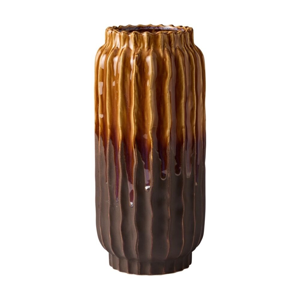 2PK Ecology Isla Ceramic Vase High-Gloss Glaze Tonal Home Decor 41cm