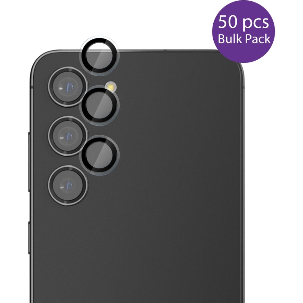 50pc EFM Camera Lens Protector Bulk Set for Samsung Galaxy S25 Plus Clear