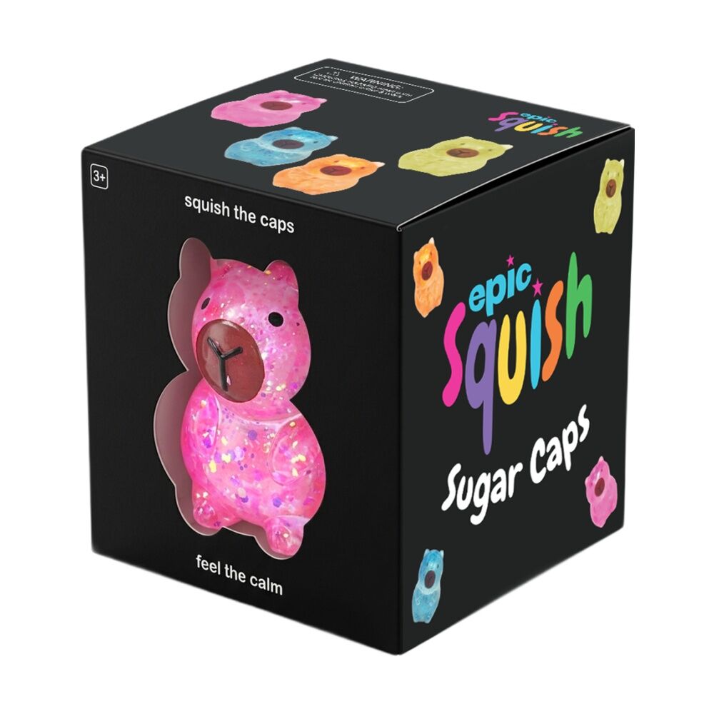 6PK Epic Squish Sugar Caps Assorted Soft Animal Sensory Toy Kids 3y+