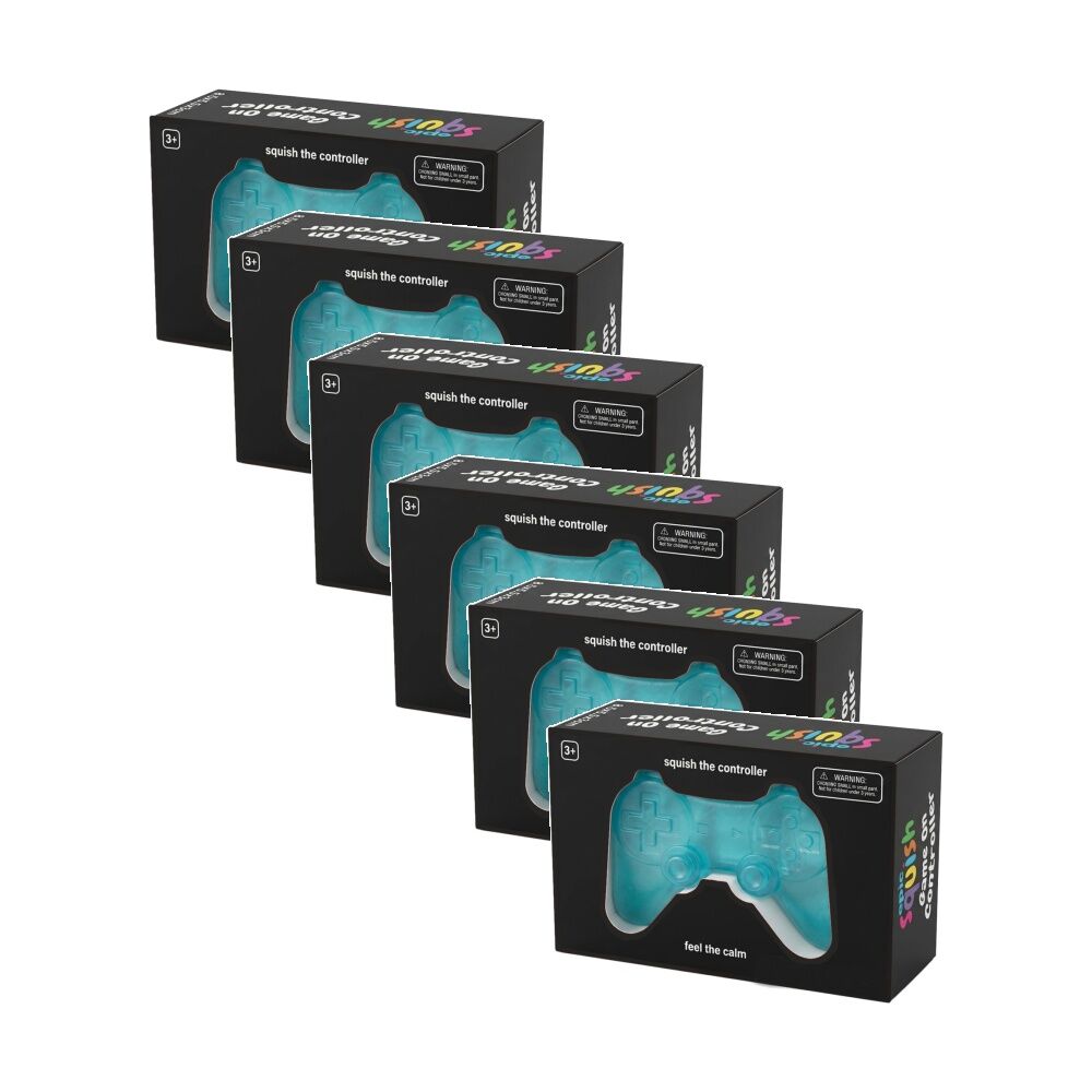 6PK Epic Squish Game On Controller Assorted Soft Sensory Toy Kids 3y+