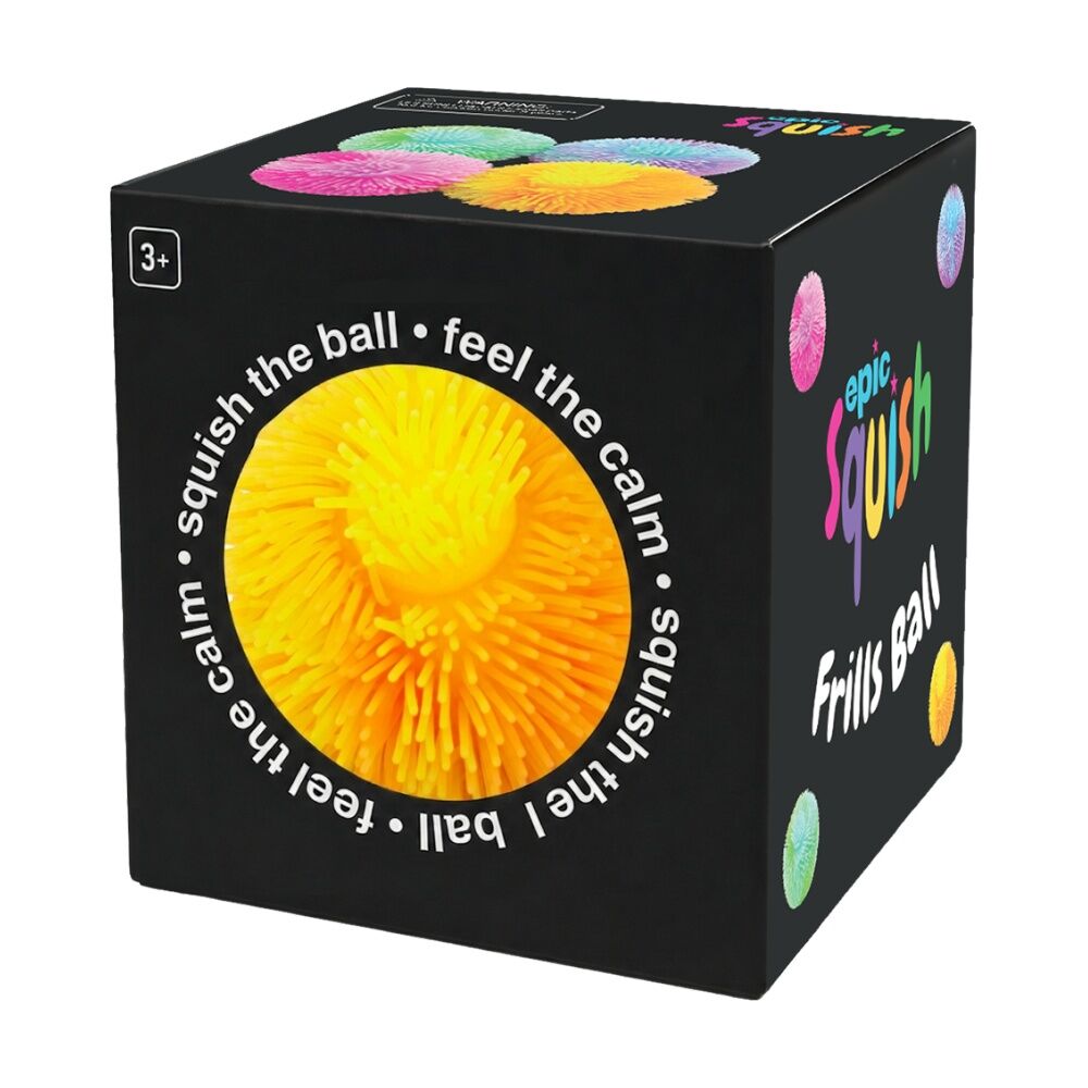 3PK Epic Squish Frills Ball Assorted Soft Textured Sensory Toy Kids 3y+