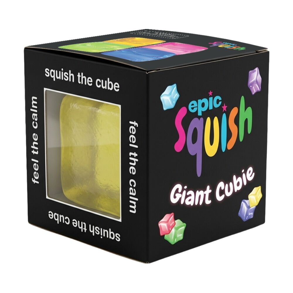 4PK Epic Squish Giant Cubie Assorted Slow Rising Sensory Toy Kids 3y+