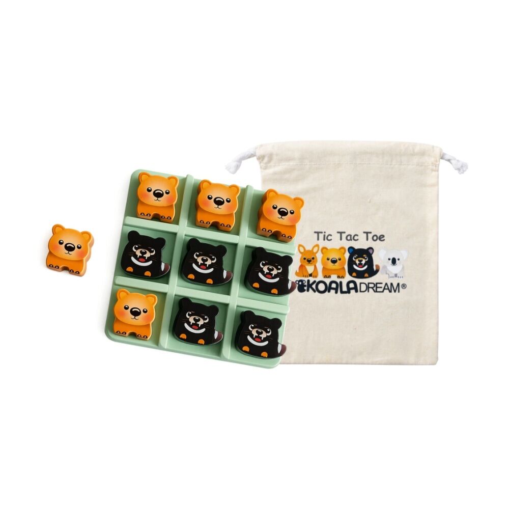 Koala Dream Kids 3y+ Bush Buddies Tic Tac Toe Game Wombat Tawsmania Devil