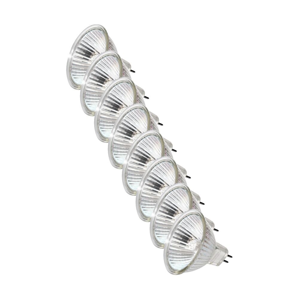 8PK Philips 12V 35W Halogen Dichroic Lamp Mr16 39 Deg Beam Replaces 50W Bulb