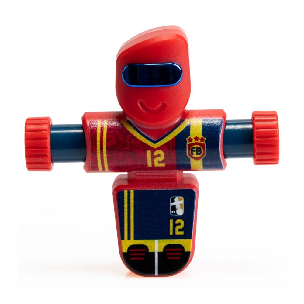 Foosbots Rivals Team Spain Soccer Toy Squeeze To Spin Kids 6+