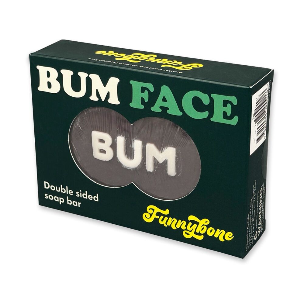 4x Funnybone Bum Face Cheek To Double Sided Novelty Scented Soap Brown/White