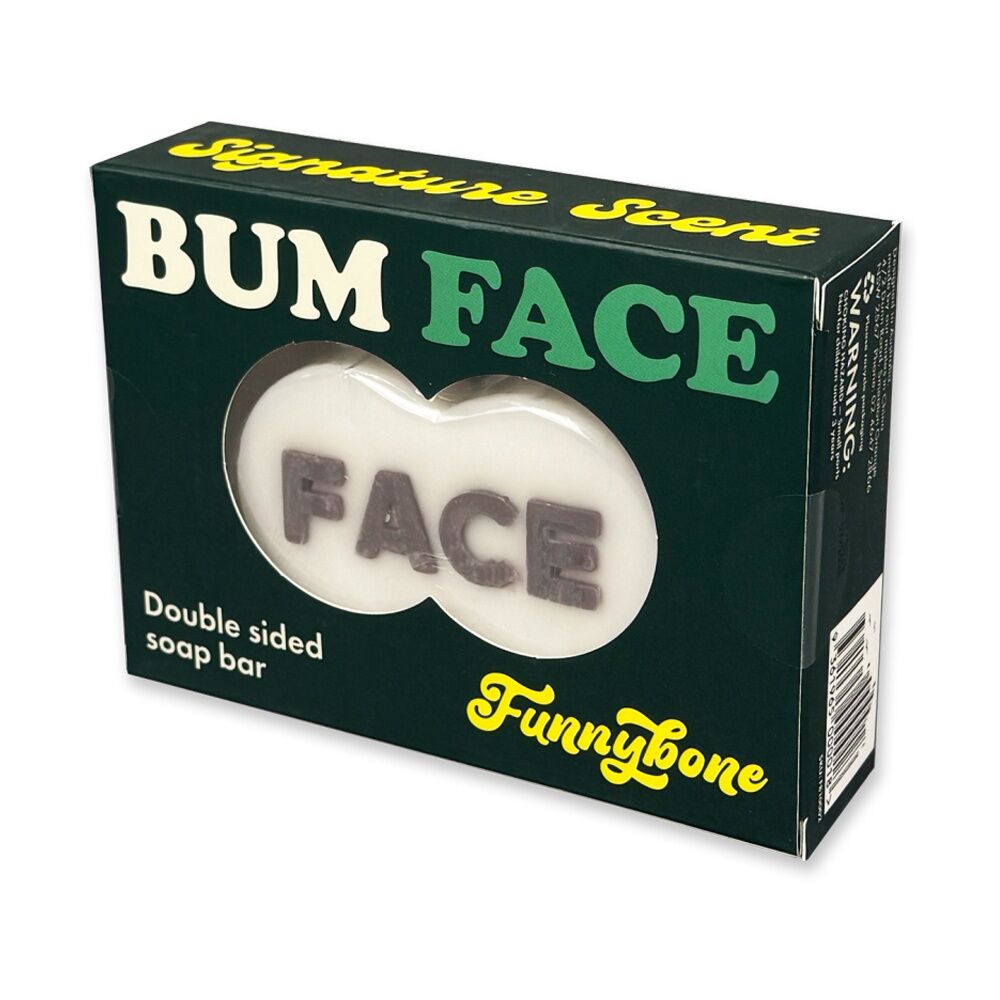 4x Funnybone Bum Face Cheek To Double Sided Novelty Scented Soap Brown/White