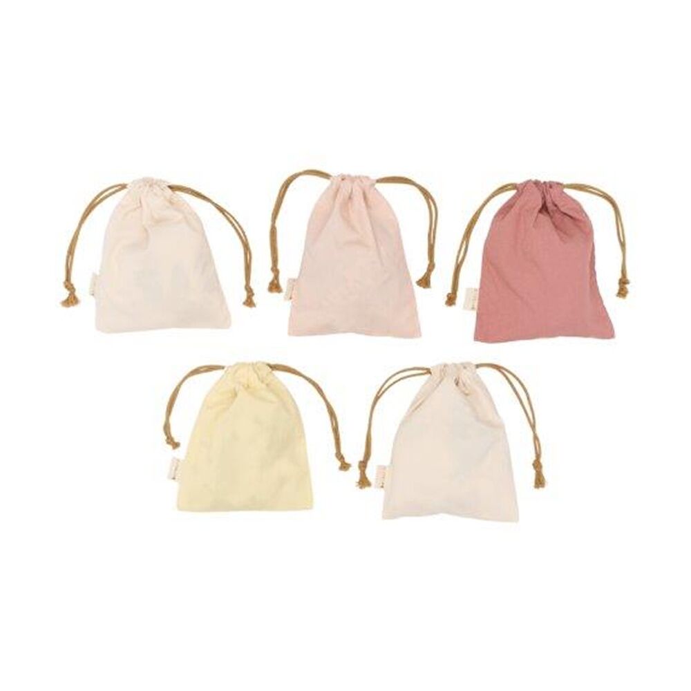 4x 5pc Fabelab Celebration Bag Birthday Mix Cotton Gift Bags Rose