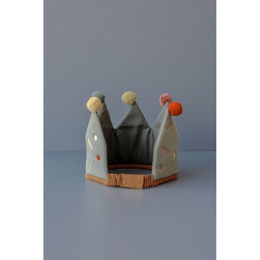 Fabelab Celebration Crown Birthday Mix Cotton Soft Fit Blue 48cm