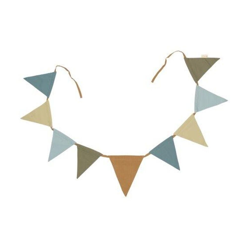 Fabelab Celebration Garland Birthday Mix Cotton Flags Blue 201cm