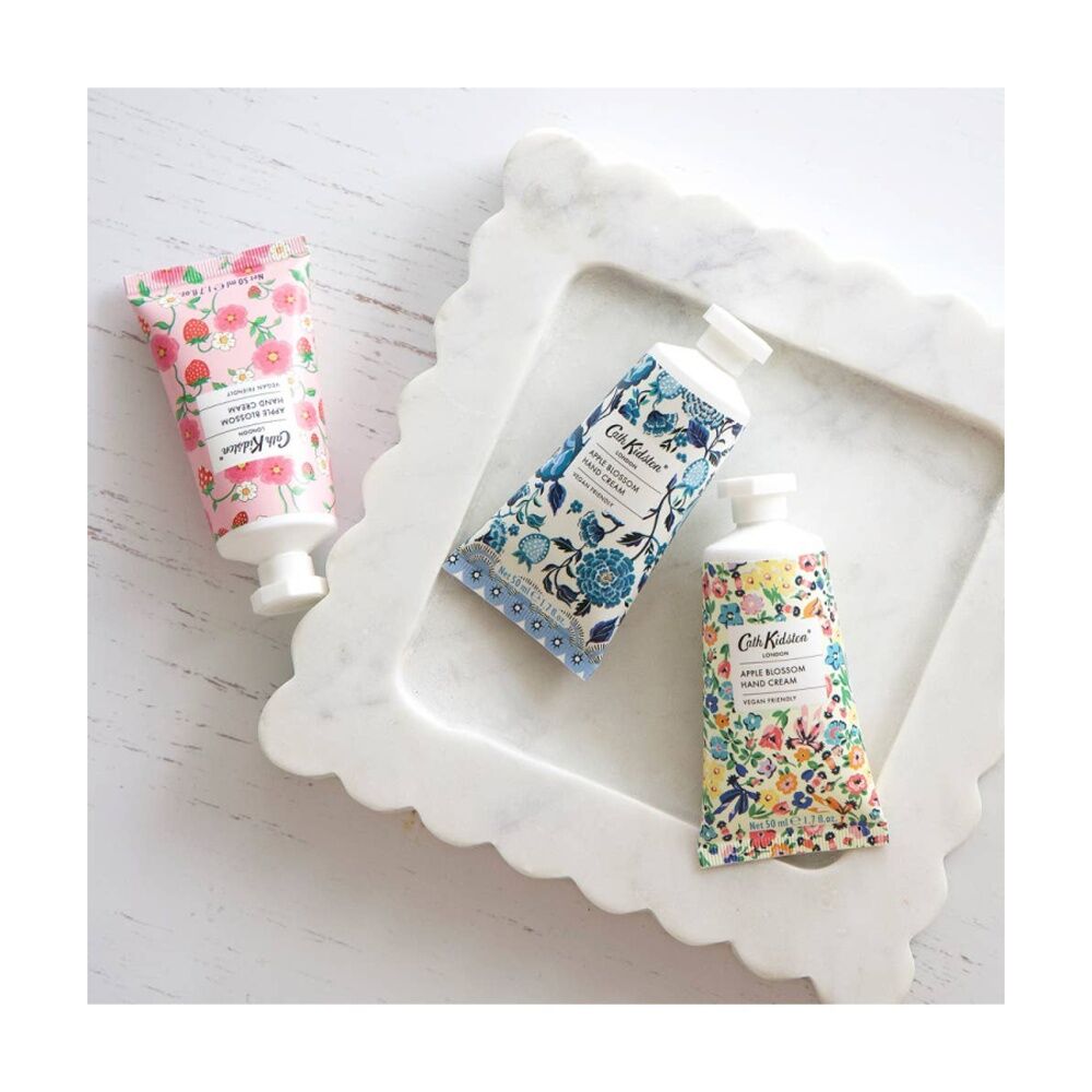 3PK Heathcote & Ivory Cath Kidston Apple Blossom Hand Cream 50ml