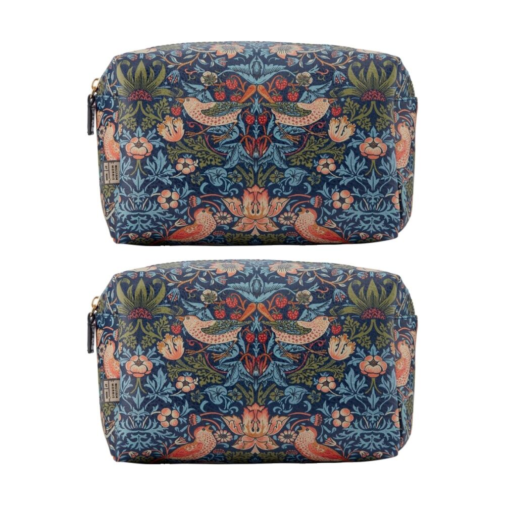 2PK Heathcote & Ivory William Morris Strawberry Thief Toiletry Bag Large
