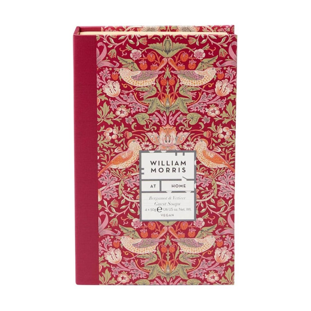 2x 4pc Heathcote & Ivory William Morris Strawberry Thief Guest Soaps 50g