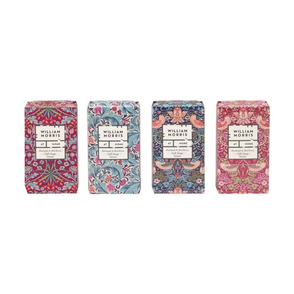 2x 4pc Heathcote & Ivory William Morris Strawberry Thief Guest Soaps 50g