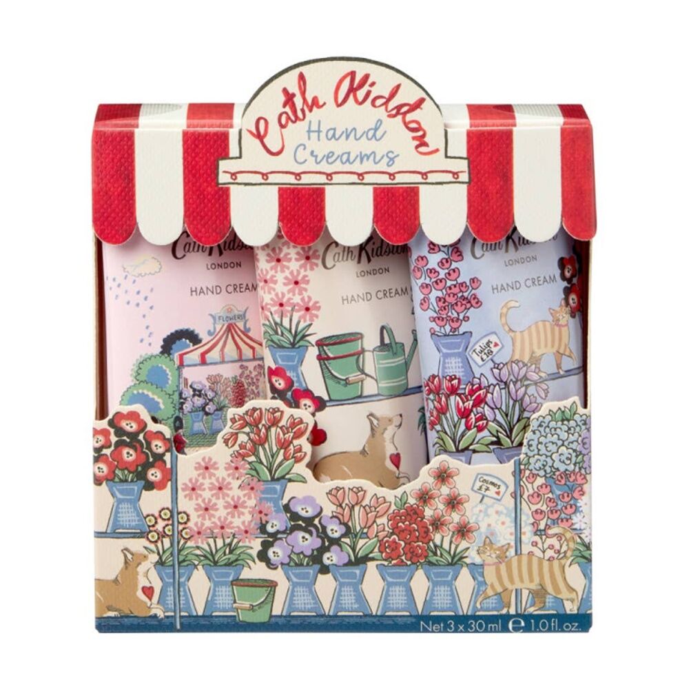 2x 3pc Heathcote & Ivory Cath Kidston Flower Market Hand Cream Set 30ml