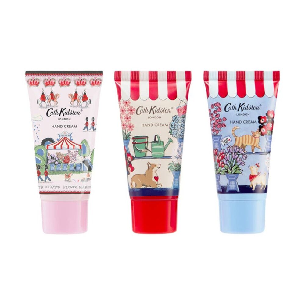 3pc Heathcote & Ivory Cath Kidston Flower Market Hand Cream Set 30ml