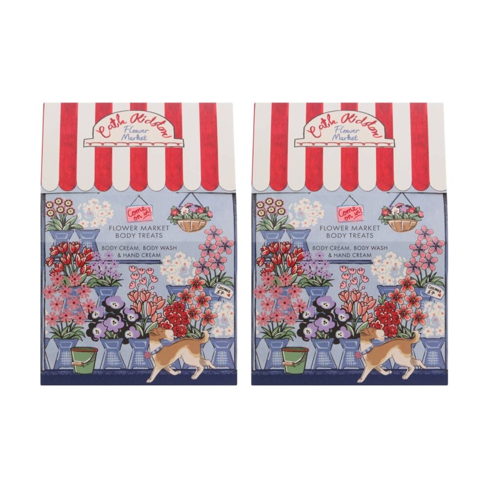 2x 3pc Heathcote & Ivory Cath Kidston Flower Market Flower-Stall Body Treats