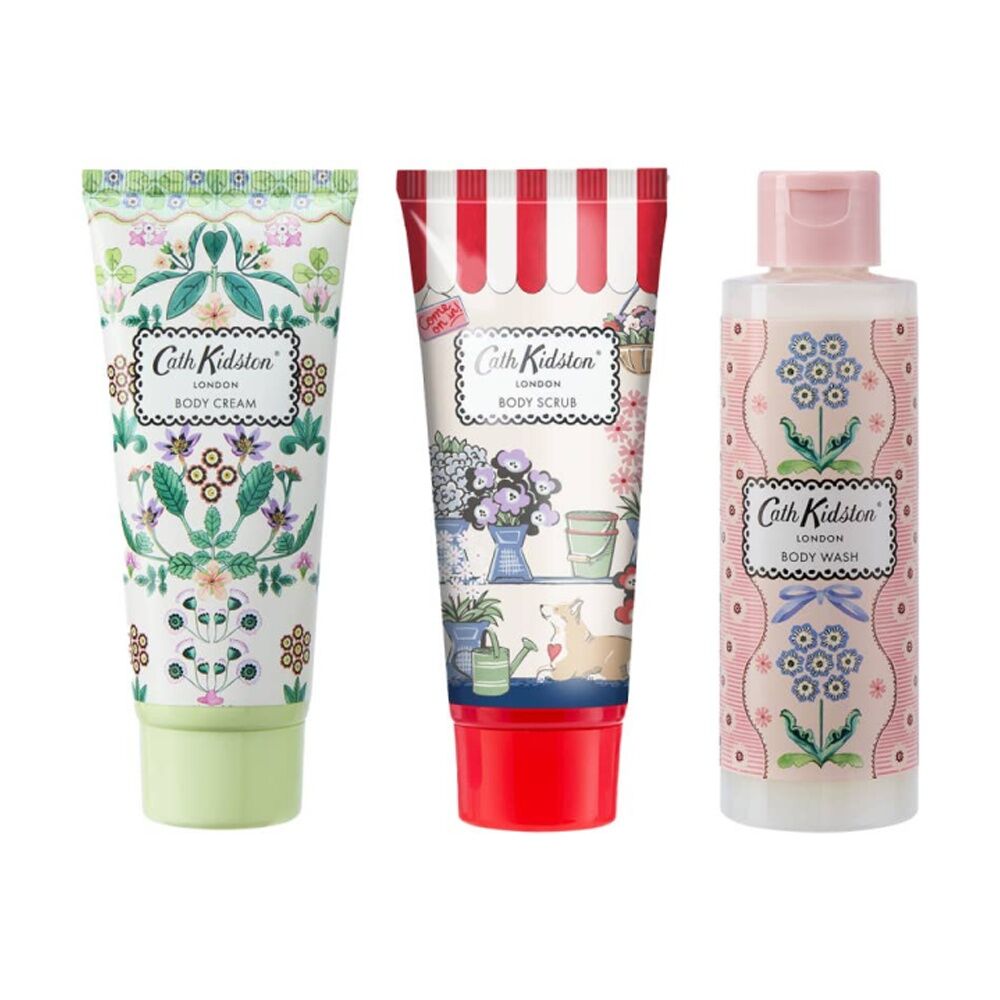 3pc Heathcote & Ivory Cath Kidston Flower Market Bunches Body Care Set