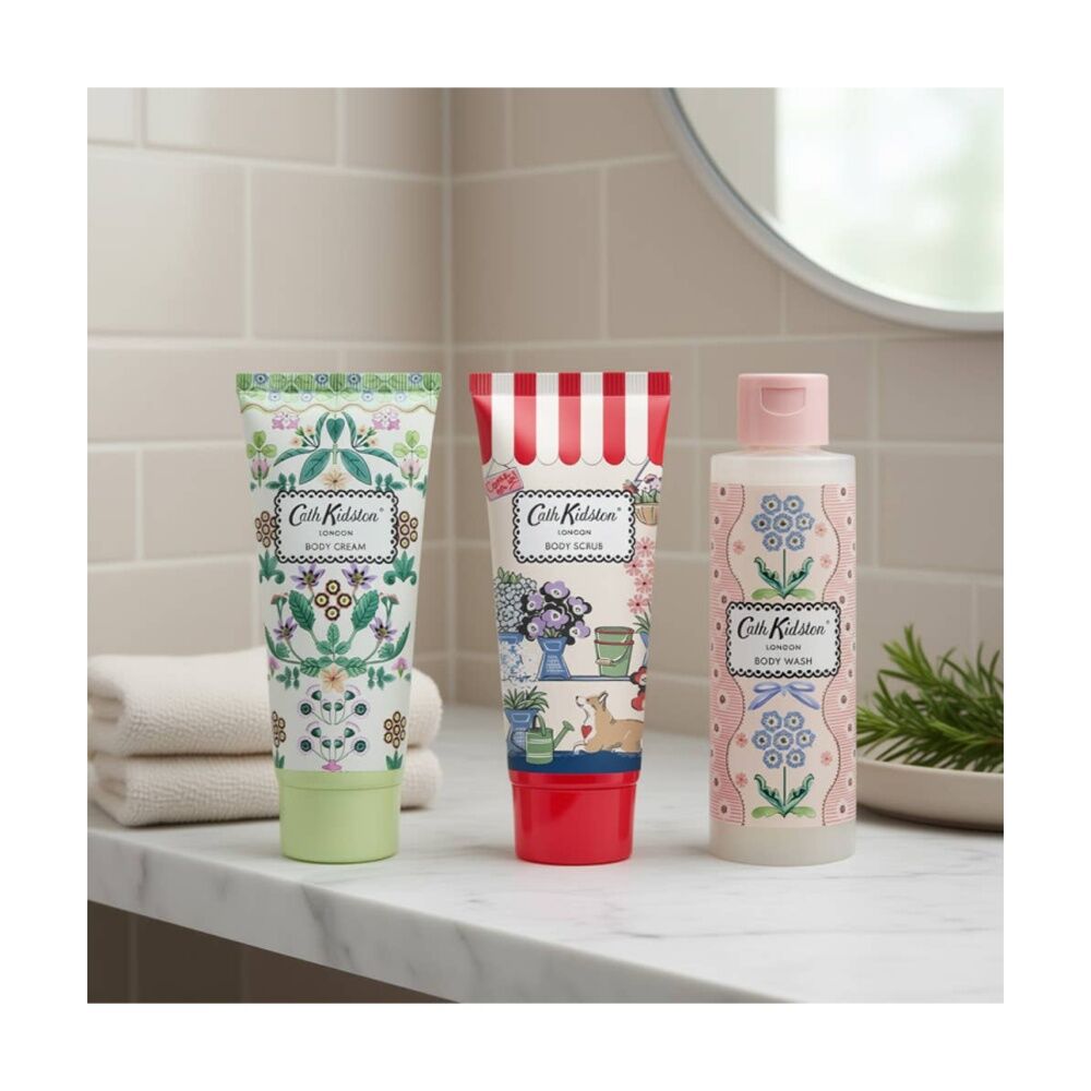 3pc Heathcote & Ivory Cath Kidston Flower Market Bunches Body Care Set