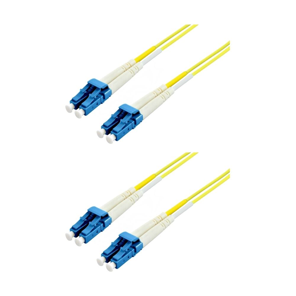 2PK Comsol LC-LC Single-Mode Duplex Fibre Patch Cable LSZH 9/125 OS2 1M
